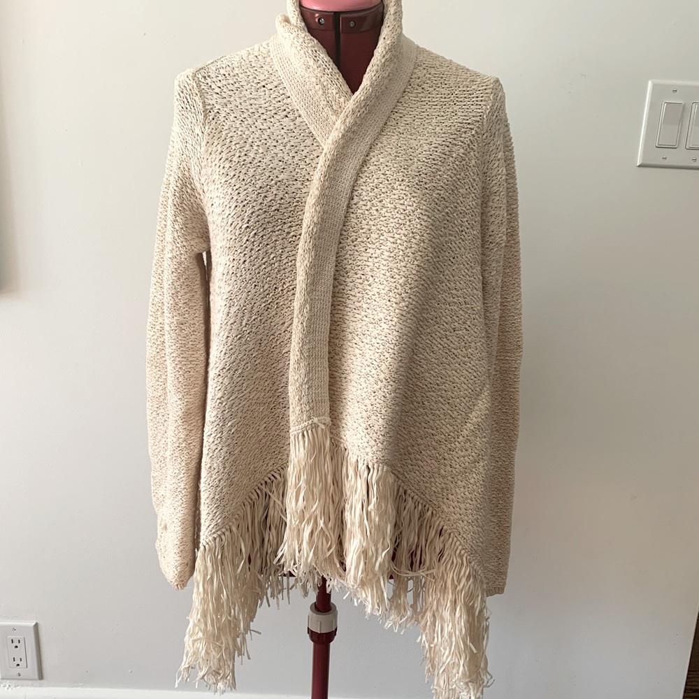 **HOST PICK** BCBG FRINGED CARDIGAN
